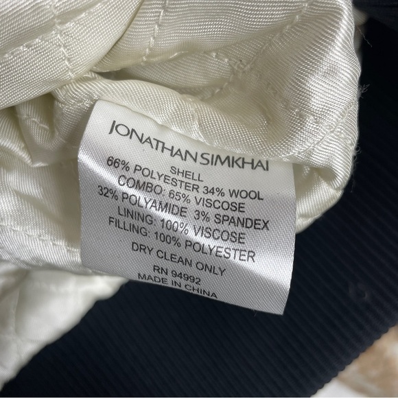 NWOT Jonathan Simkhai Standard Pia Plaid Jacket Wool Blend Sherpa - Picture 12 of 12